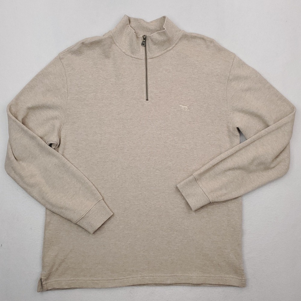 Rodd & Gunn Men's Half-Zip Sweater in Light Beige